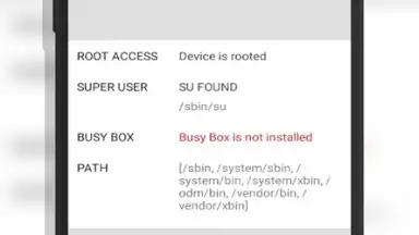 Capture d'écran de Root Checker & Busy Box Check - Basic Free App 5