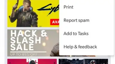 Capture d'écran de Gmail 2