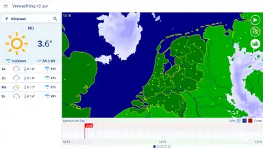 Capture d'écran de Buienradar 18