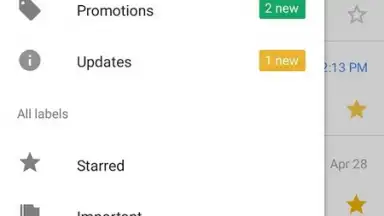 Capture d'écran de Gmail GO 9