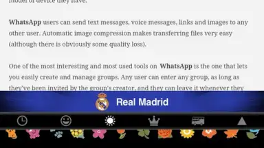 Capture d'écran de Real Madrid Official Keyboard 5