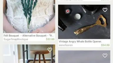 Capture d'écran de Etsy 2