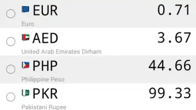 Capture d'écran de Daily Currency Rates 8