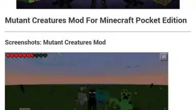 Capture d'écran de Mods Minecraft PE PRO 1