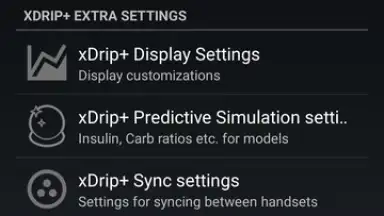 Capture d'écran de xDrip+ 6