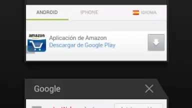 Capture d'écran de Android Browser 3