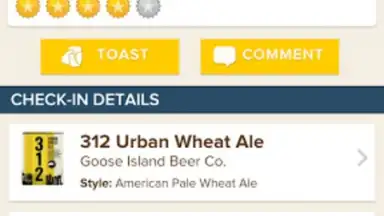 Capture d'écran de Untappd 8