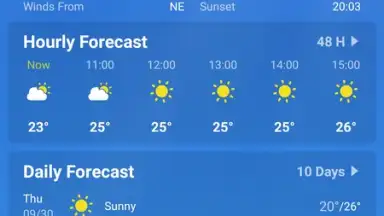 Capture d'écran de Local Weather Forecast 6