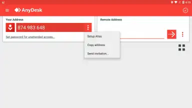 Capture d'écran de AnyDesk 1