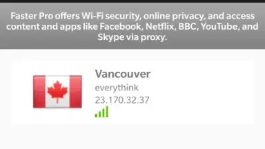 Capture d'écran de VPN-Faster Pro 6