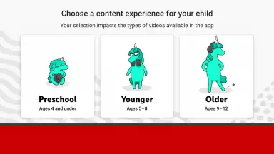 Capture d'écran de YouTube Kids 2