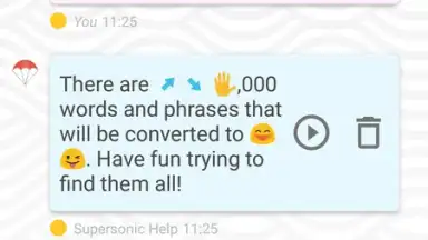 Capture d'écran de Supersonic Fun Voice Messenger 8