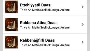 Capture d'écran de Namaz Sureleri ve Dualar 6