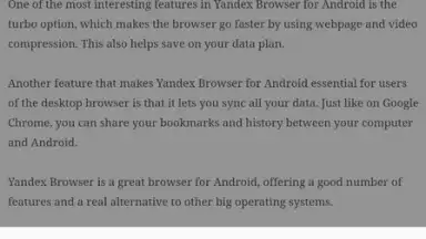 Capture d'écran de Yandex Browser Lite 14