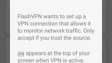 Capture d'écran de FlashVPN 3