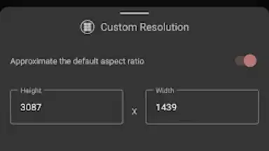 Capture d'écran de Pixels: Resolution+DPI Changer 5