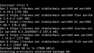 Capture d'écran de Termux 2