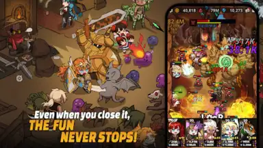 Capture d'écran de Loop Dungeon: Idle RPG 3