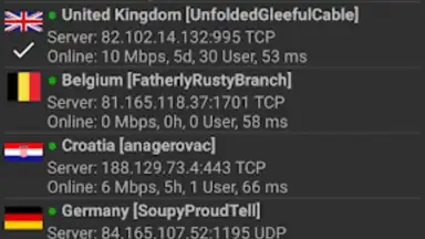 Capture d'écran de VPN Servers 2