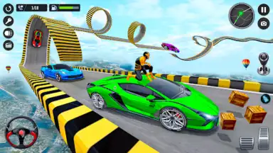 Capture d'écran de Superhero Car Stunt- Car Games 2