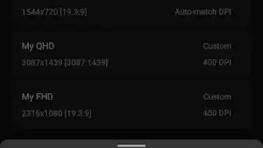 Capture d'écran de Pixels: Resolution+DPI Changer 4