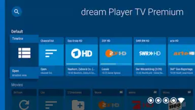 Capture d'écran de dream Player IPTV for Android TV 2