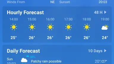Capture d'écran de Local Weather Forecast 4