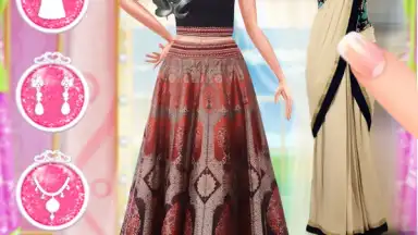 Capture d'écran de Indian Gopi Doll Makeover- Indian Bridal Fashion 4