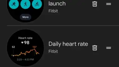 Capture d'écran de Google Pixel Watch 4