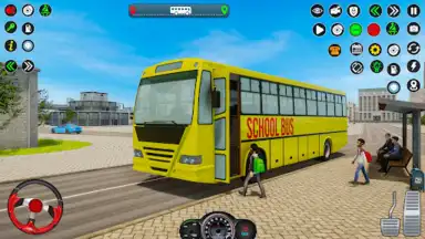 Capture d'écran de School Bus Driving Games 3D 6